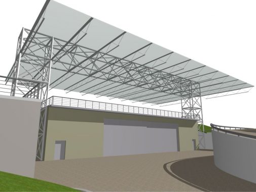 Parcheggio con innovativo sistema fotovoltaico